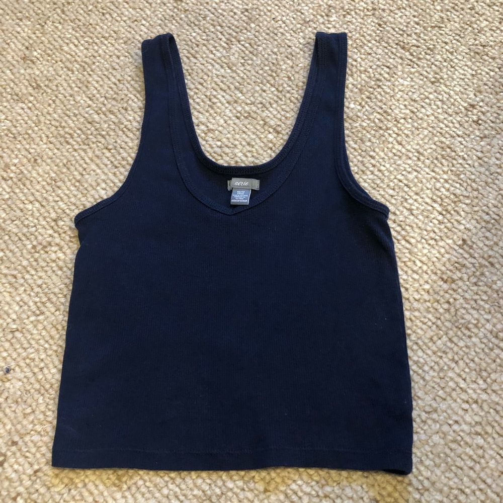 Ribbed Crop Tank Top